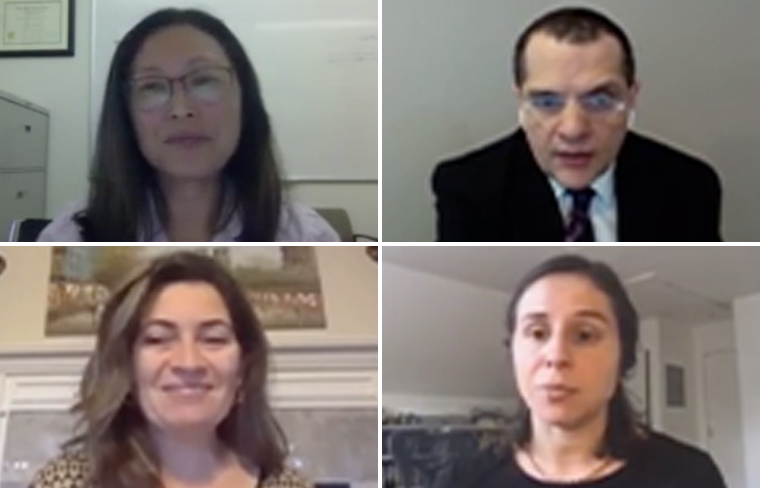 Clockwise: Christine Won, MD, MS; Hrayr Attarian, MD; Lauren Tobias, MD; Ghada Bourjeily, MD, FCCP