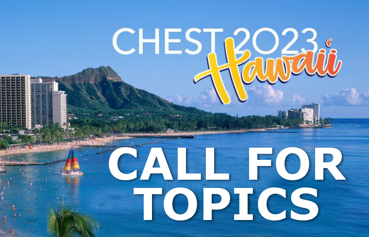 Help shape the CHEST 2023 program