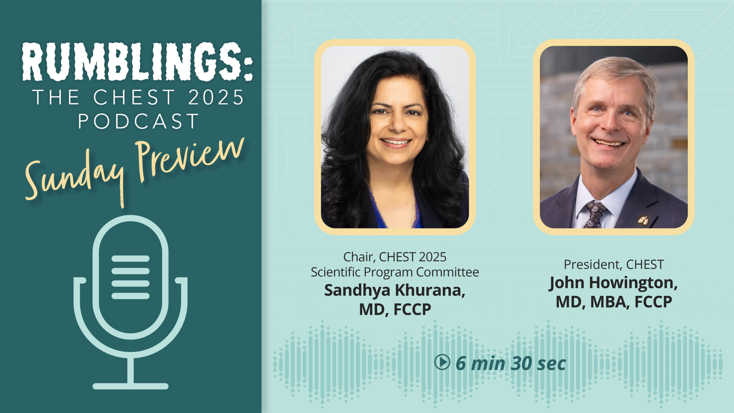 Get ready for the first day of CHEST 2025