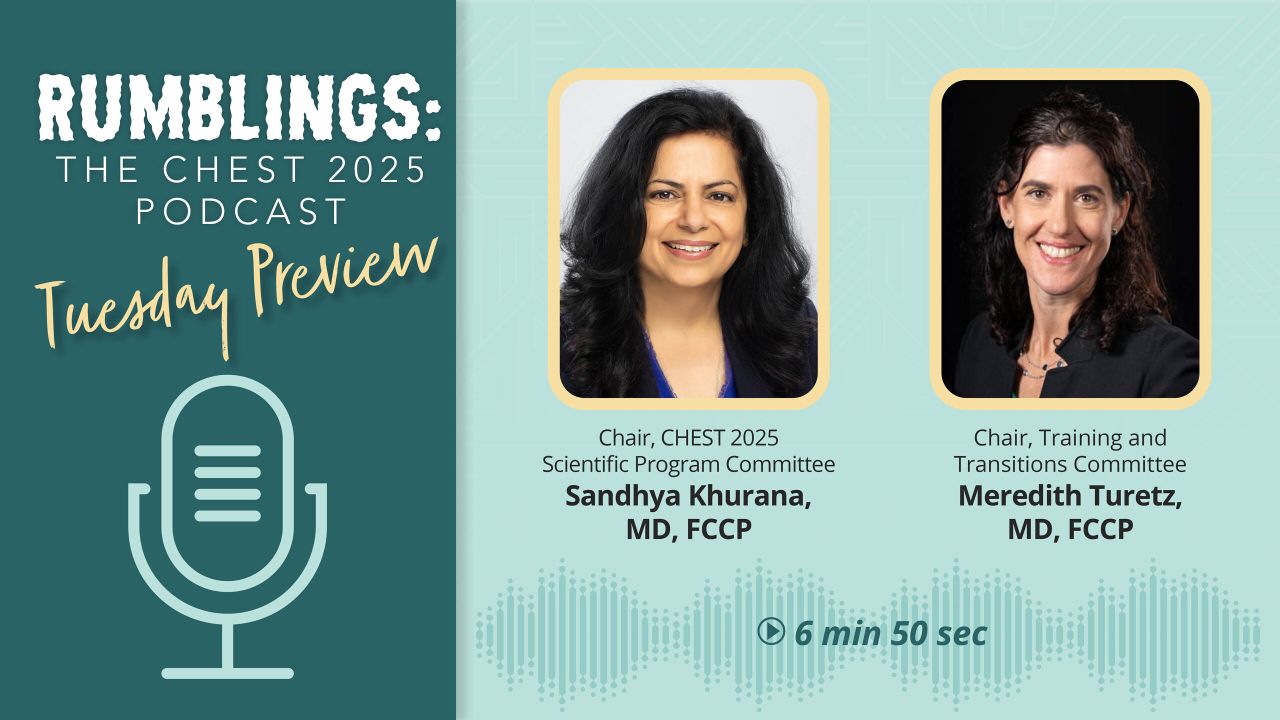 Join the fun Tuesday at CHEST 2025