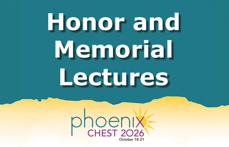 Featured speakers to share insights from impactful chest medicine careers